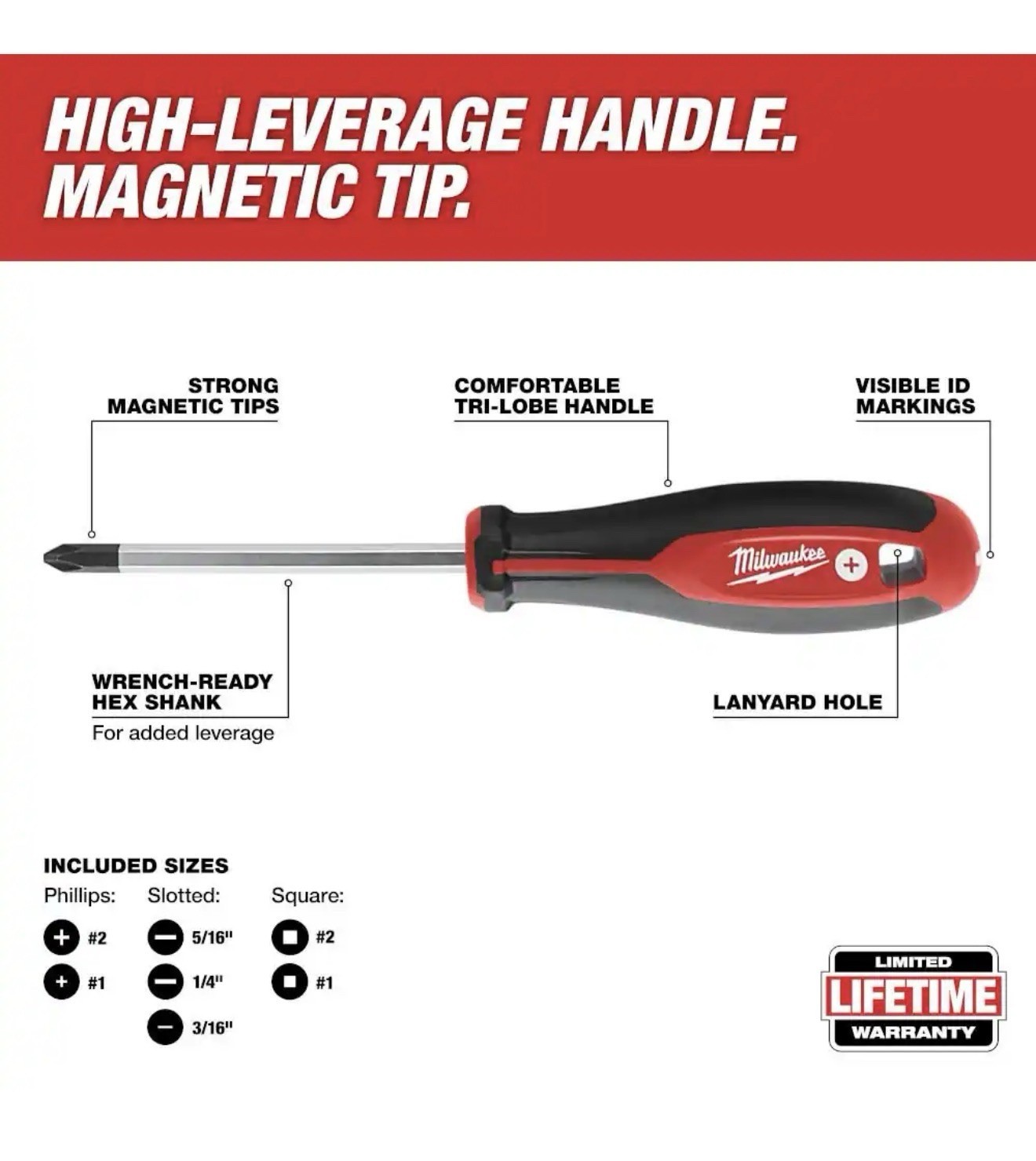 Milwaukee Tool 48-22-2710 Screwdriver Kit - 10 Pc