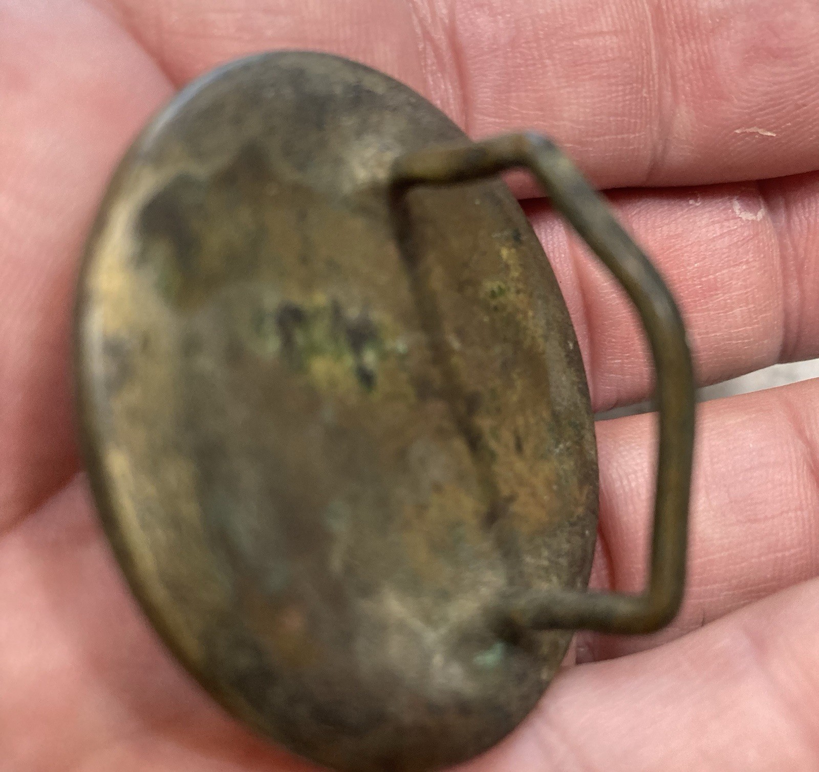 Antique Original Vintage Horse Bridle Rosette Bird Dog Brass And Glass Free Ship