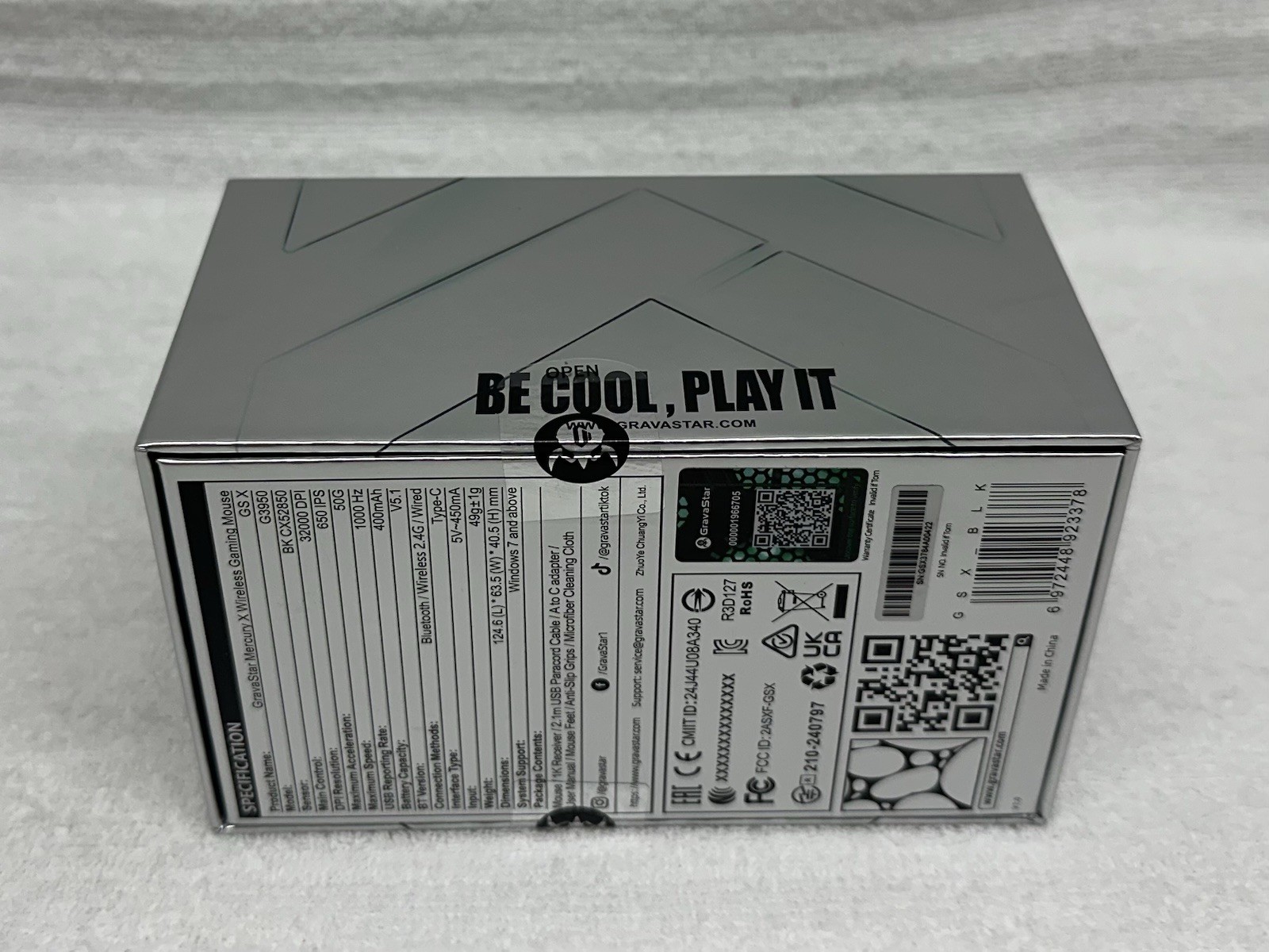 Gravastar Mercury X Magnesium Alloy Wireless Gaming Mouse