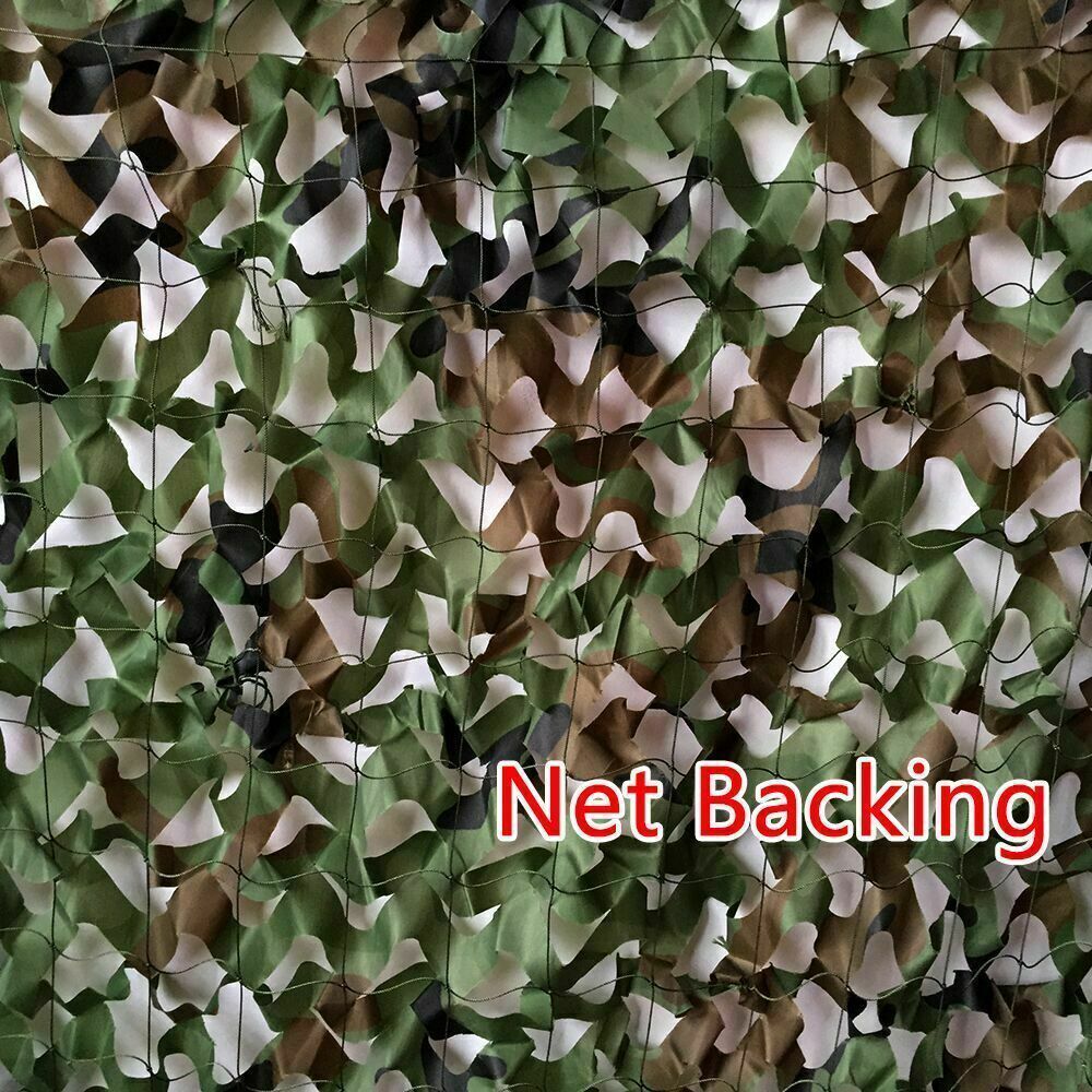 13-26Ft Military Woodland Camouflage Netting Cutable Camo Net Camping Hunting