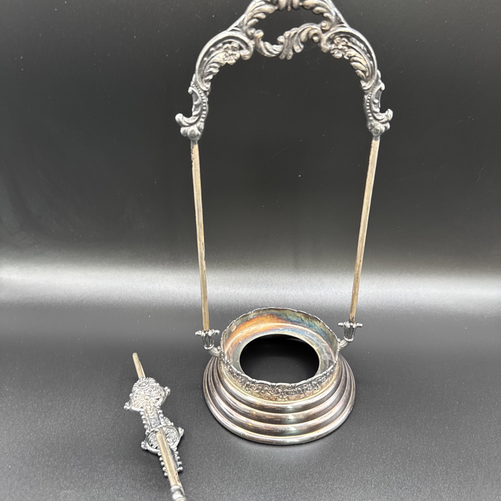 Vintage St. Louis Silver Co #77 Quadruple Plate Pickle Castor