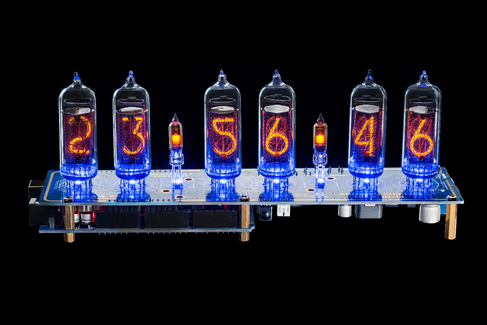 Nixie Tube Clock IN-14 Arduino Shield NCS314 WITH TUBES FAST DELIVERY 3-5 Days