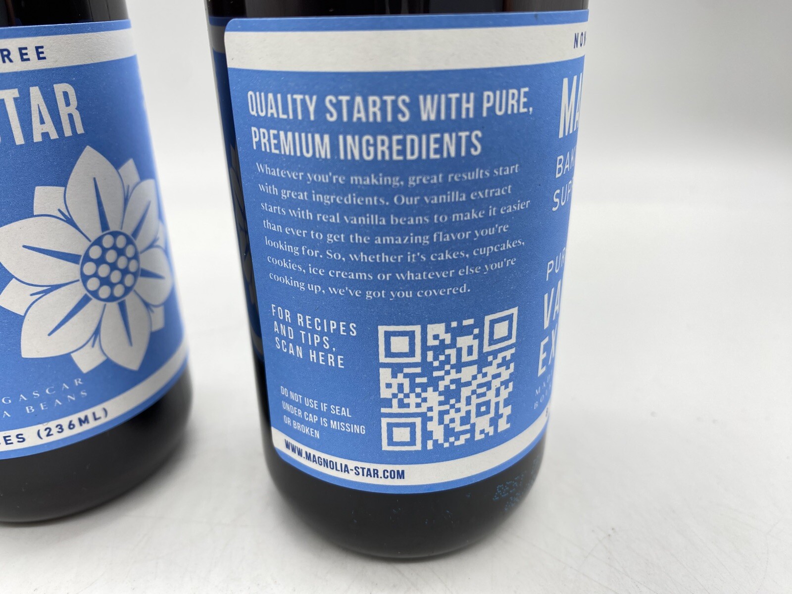 Magnolia-Star Pure Vanilla Extract, 2 Pack - 8 Fl. Oz. Each