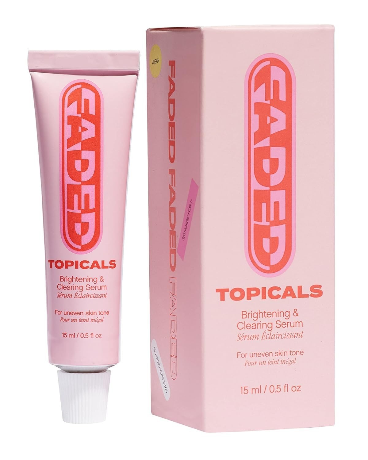 Topicals Faded Brightening & Clearing Serum Reduces Discoloration .5 oz/15ml NIB