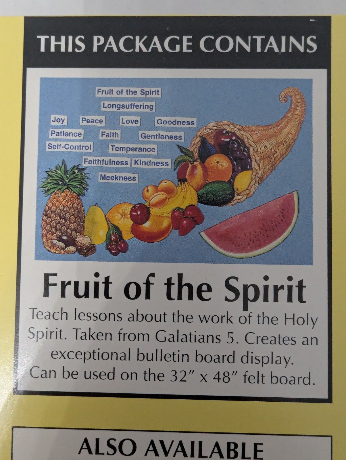 Betty Lukens Thru Bible in Felt Two Ways, Christian Armor, Trees, Fruit OfSpirit