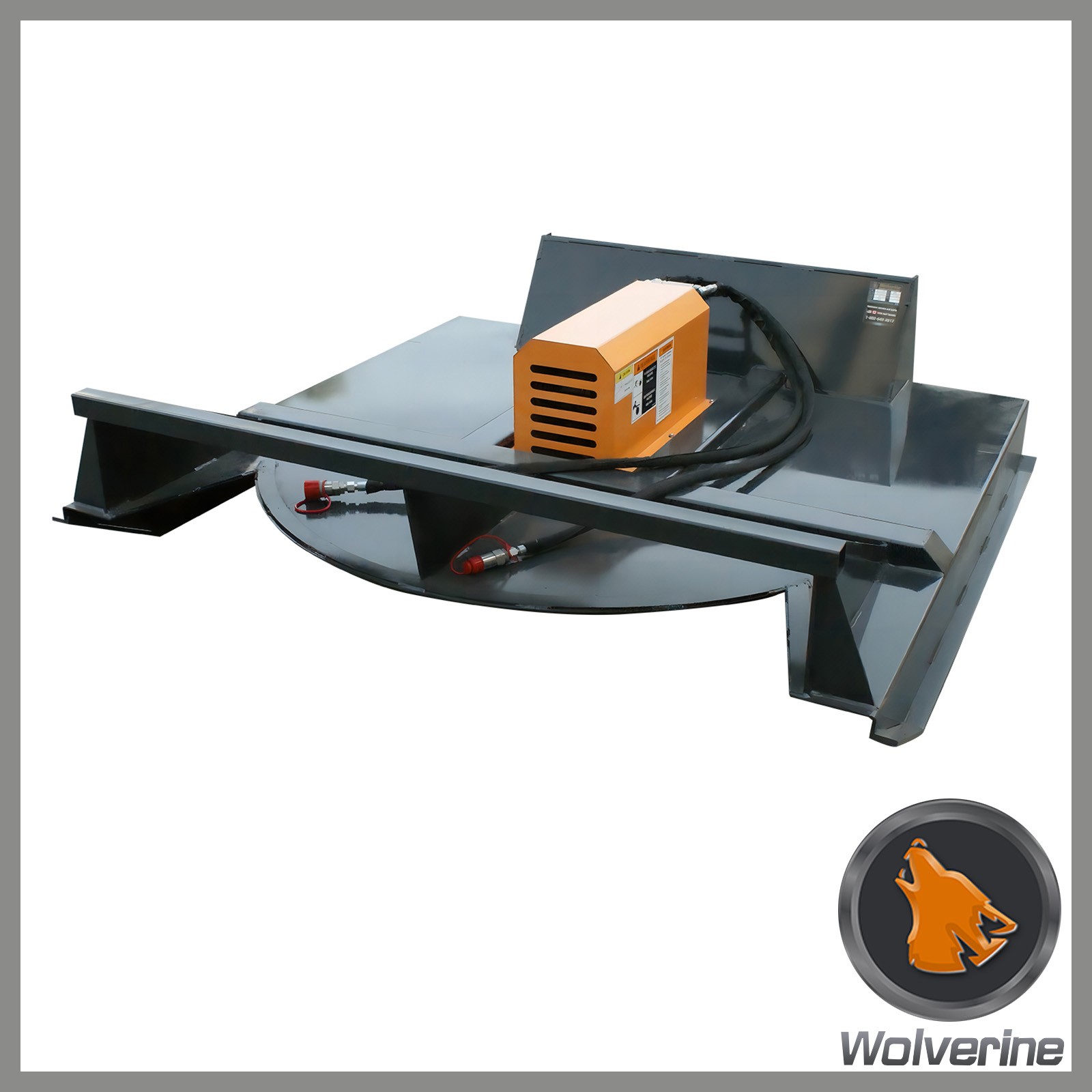 Wolverine BC-13-72W  Skid Steer Brush Cutter Mower 72in Heavy Duty 2 Blades