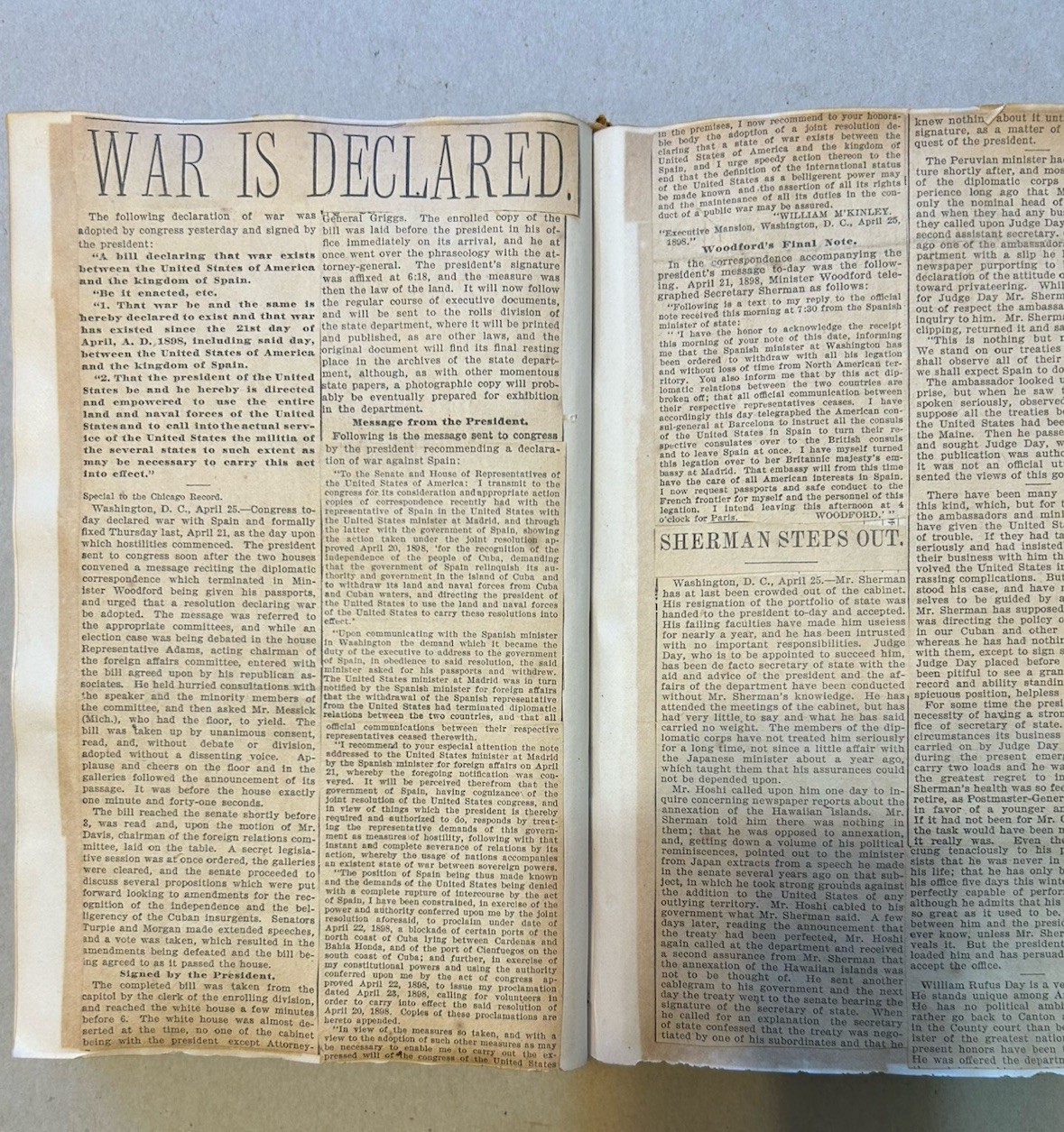 Antique Scrapbook Of Spanish-American War, 1898