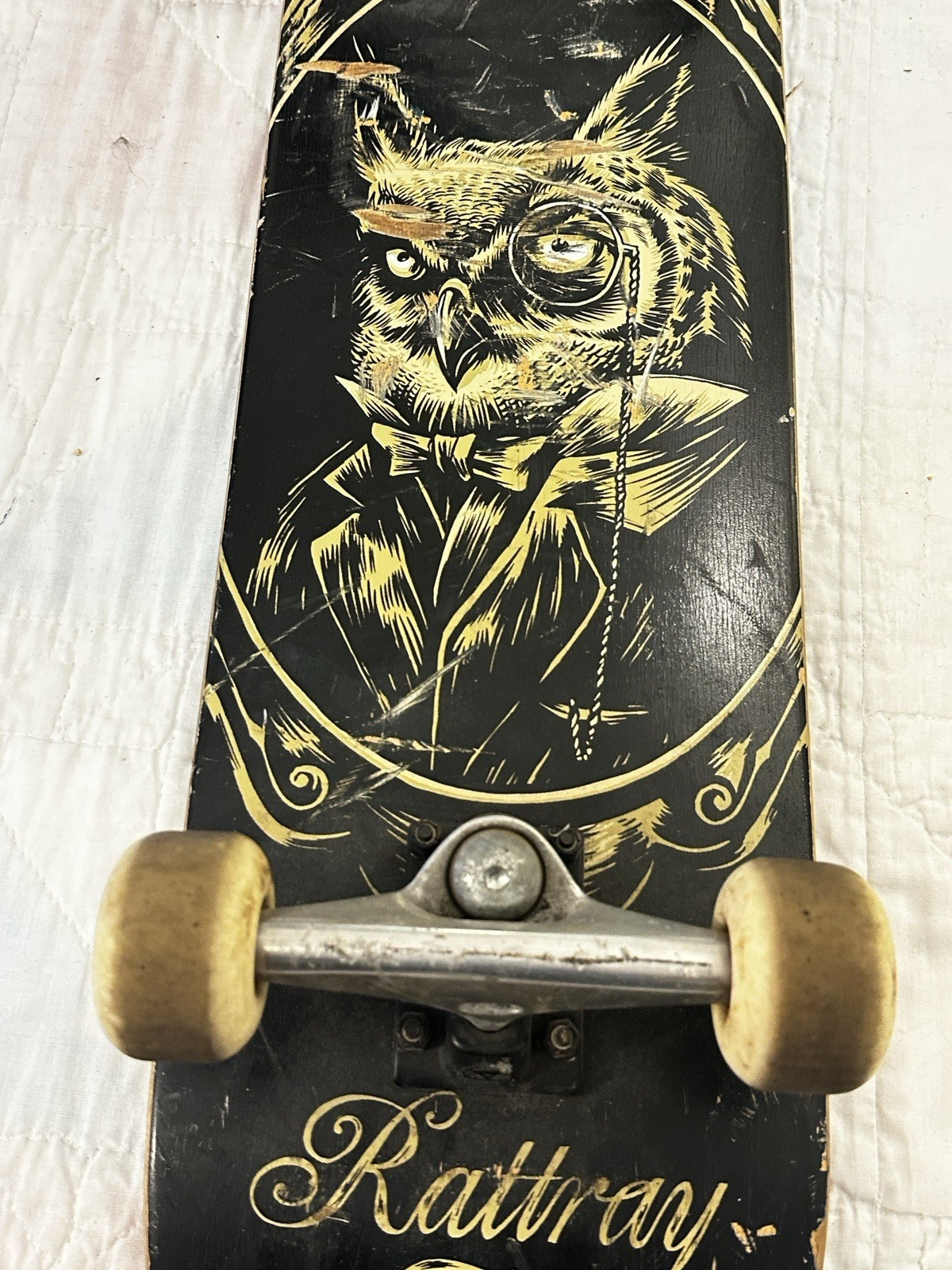 Rattray Zero Skateboard Longboard 30-1/2" X 7-1/2" Deck Complete 30.5” 5Lb Used