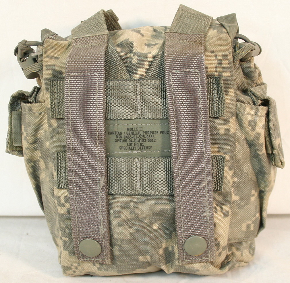 MOLLE II 1 QT Canteen Cover / General Purpose Pouch ACU | 2 Pack GC