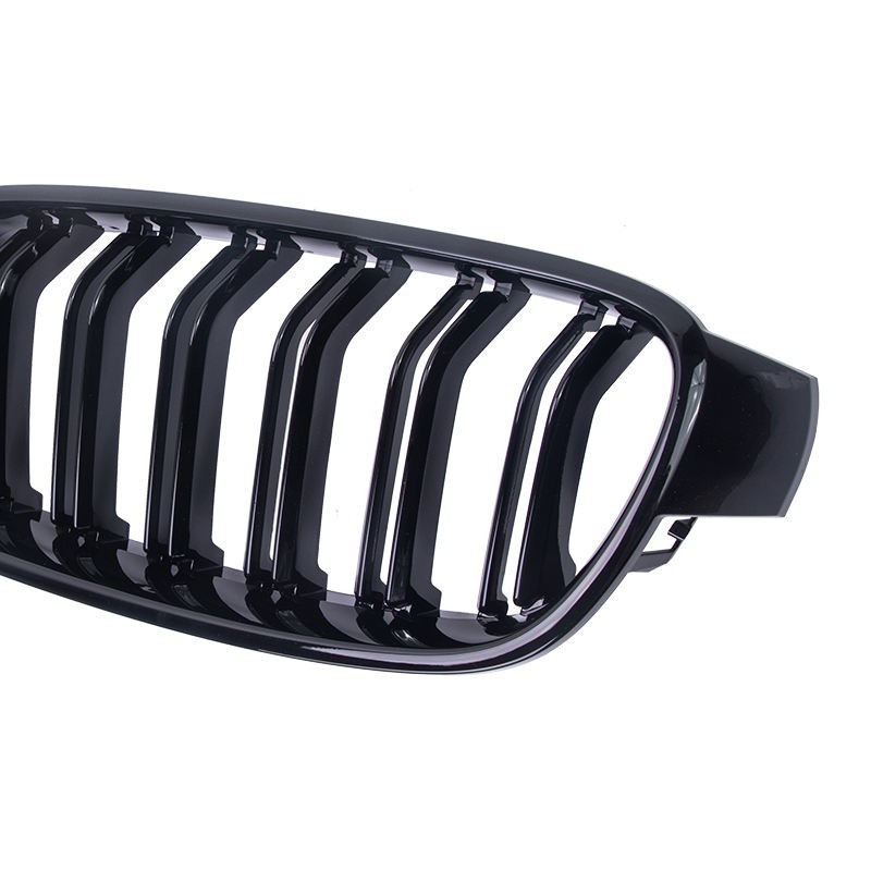 Glossy Black Front Kidney Grilles For BMW F32 F33 F36 420i 428i 430i 435i 440i