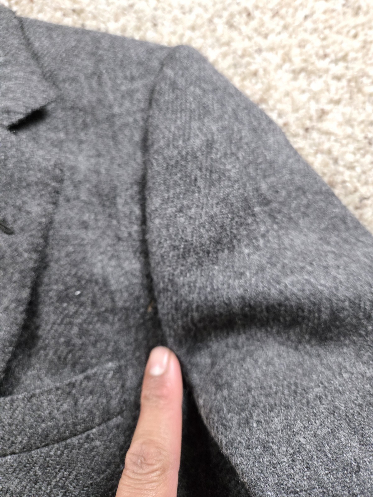 Vintage Carroll & Co Chester Barrie Blazer Jacket Mens 40 S Gray Tweed England