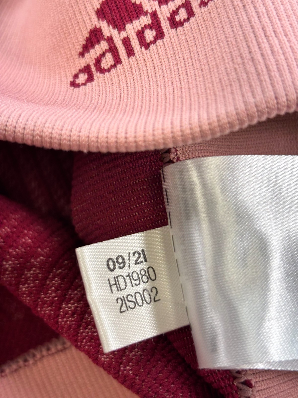 Adidas AeroKnit Womens 7/8T Training Tights Size Small HD1980 Burgundy Pink