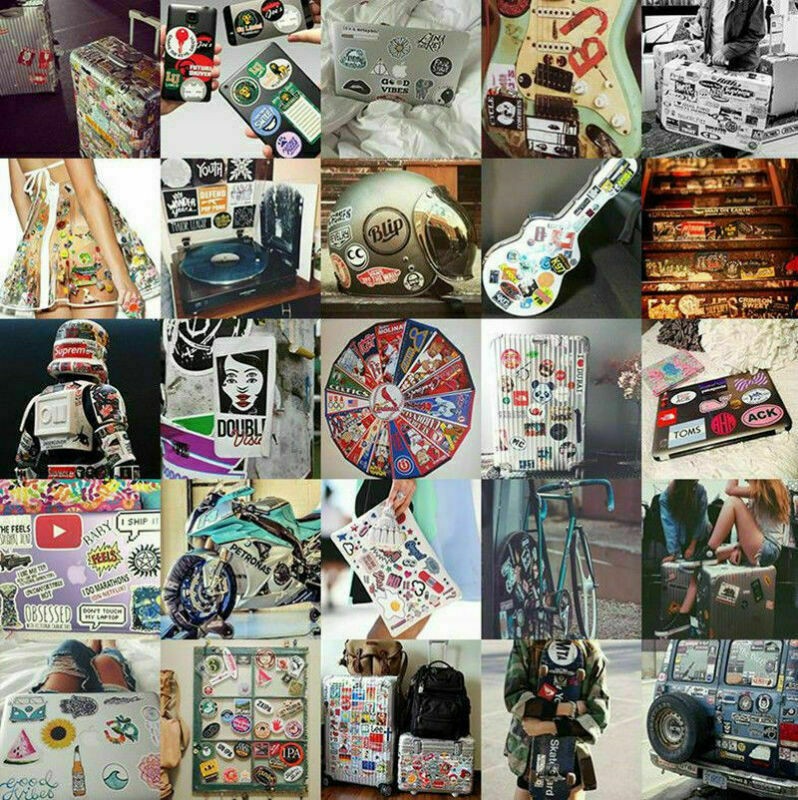 50Pcs Hypebeast BAPE Stickers Pack Bomb Vinyl Skateboard Guitar Luggage Decals