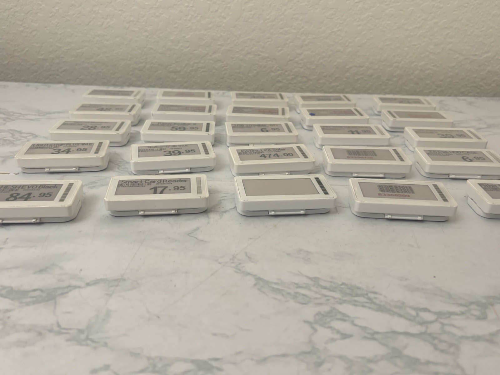 LOT OF 25 Electronic Shelf Price Labels Altierre ETAG210E4 2.5X1 Inch