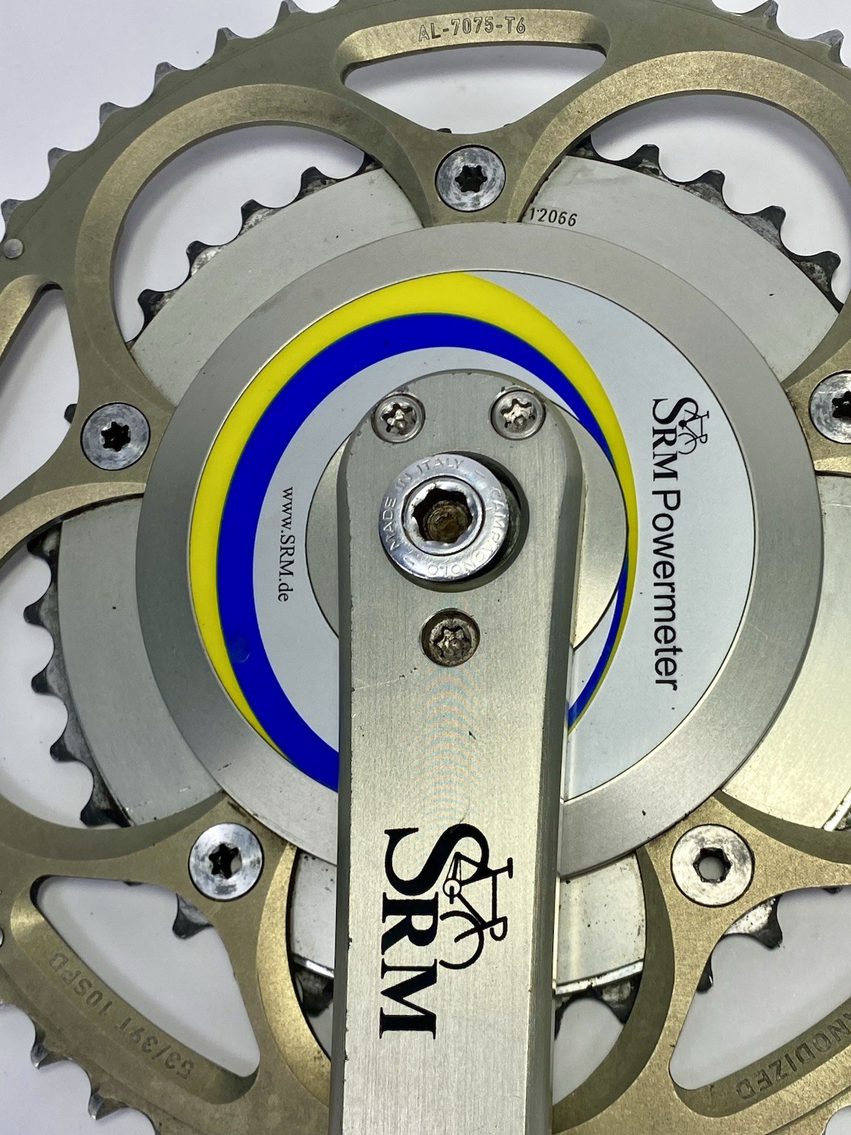 2007 SRM Power Meter Crankset Shimano 172mm Crank Length 130 BCD Retro VTG