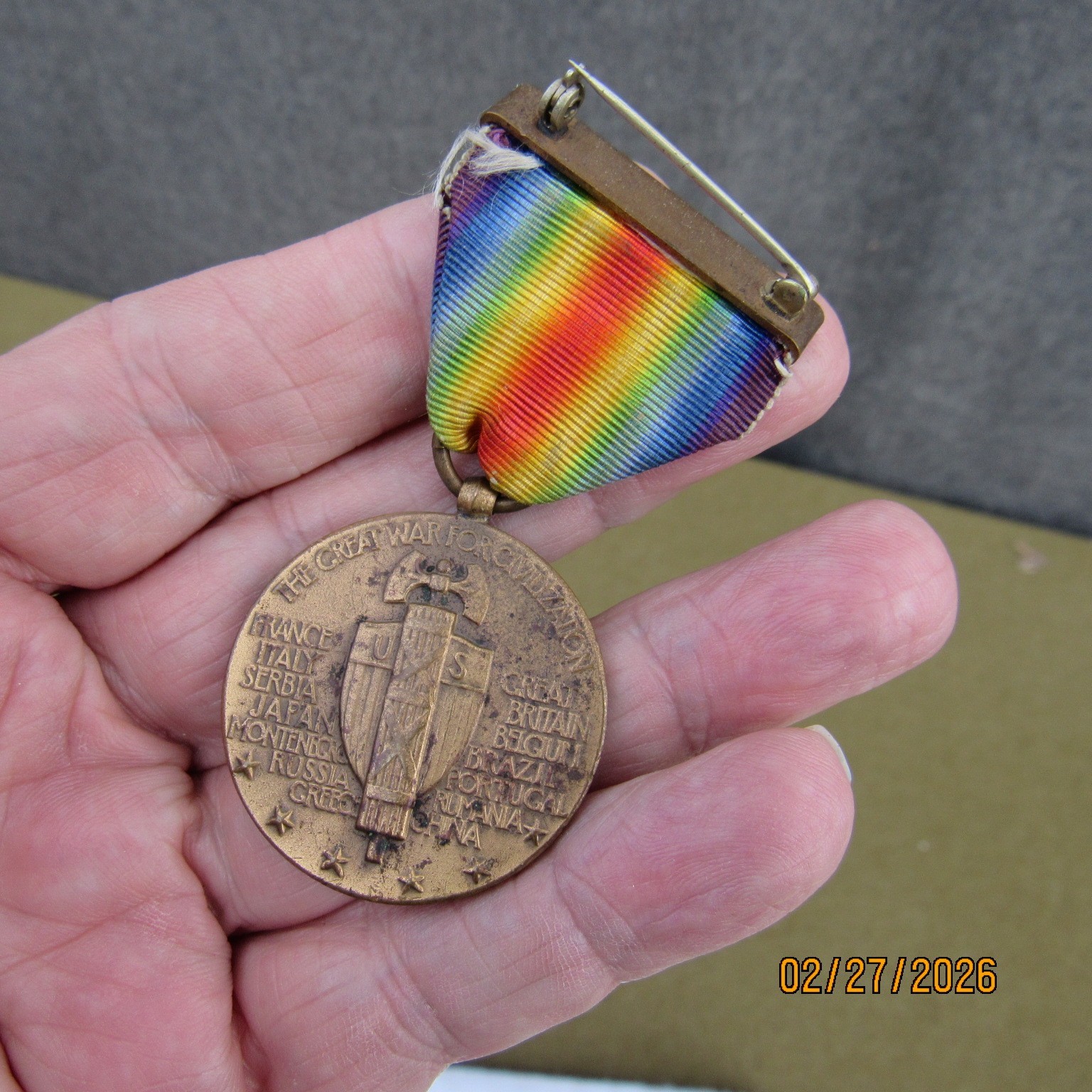 USN GCM GROUP 1910 2 BARS &USN MEXICO & RIM NAMED WW1 VICTORY MEDAL USS ST LOUIS