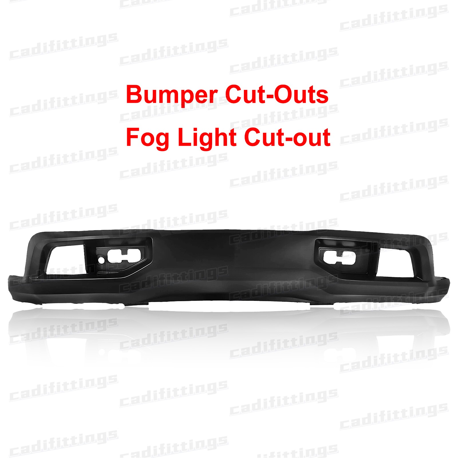 For 2019-2021 Silverado 1500 Front Bumper Cover Lower Valance W/LED Fog Lights