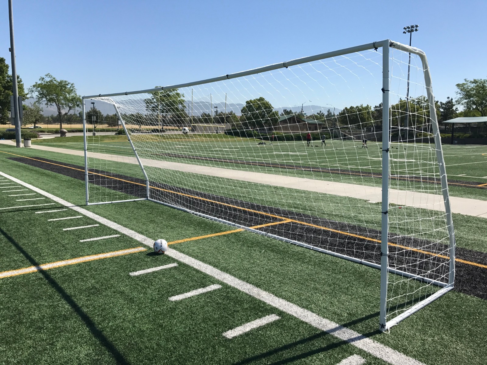 USED PASS Premier® 24X8 FT. FIFA/MLS Size Heavy Duty Steel Soccer Goal(One-Net)