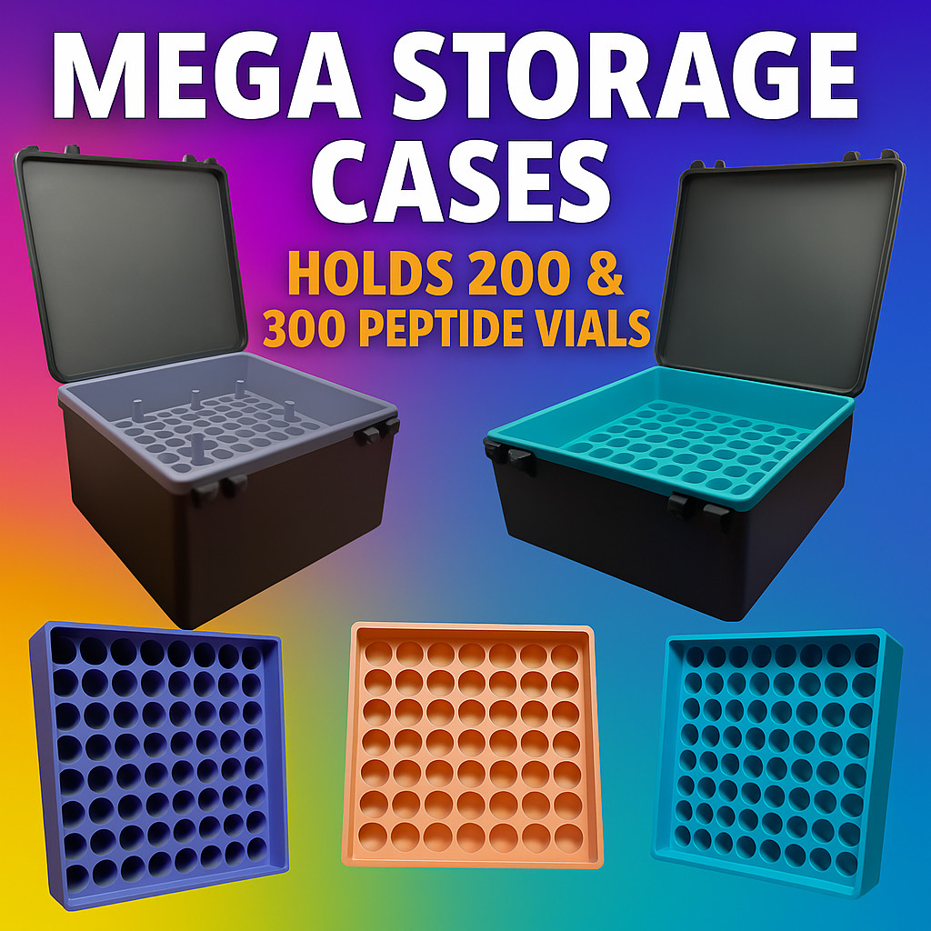 3ml Peptide Vial Mega Storage – Holds 200–300 Vials