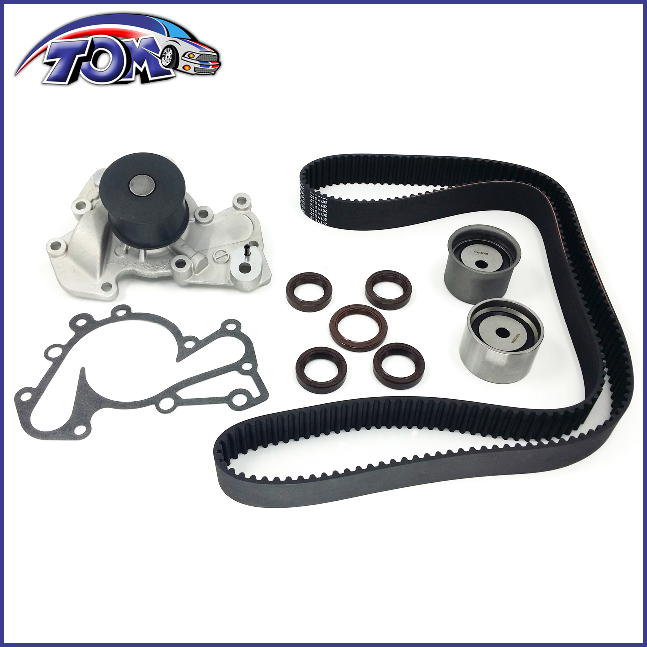 Timing Belt W/ Water Pump Tensioner Kit For Hyundai Tucson Kia Sportage 2.5 2.7L