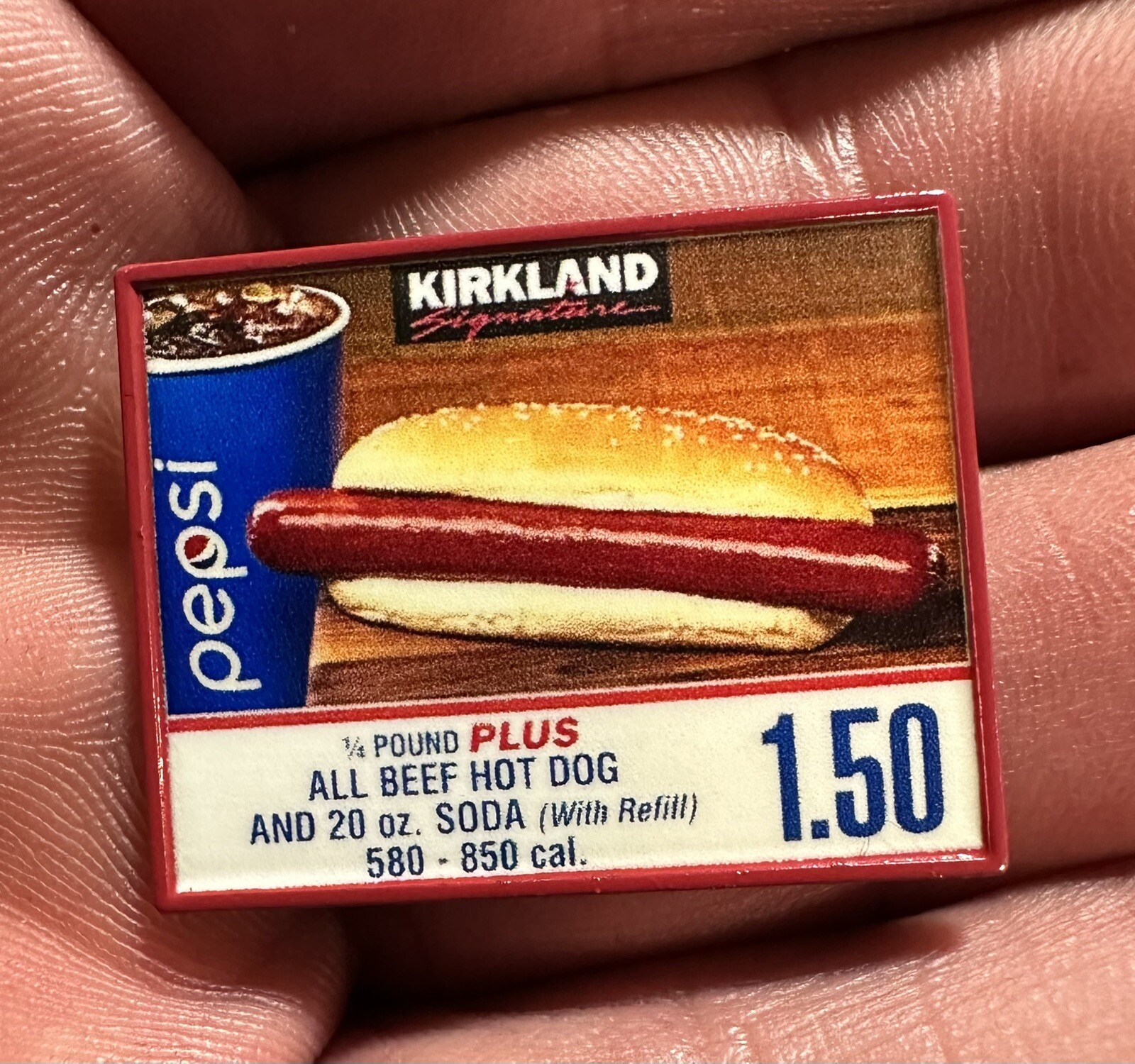 Costco Hotdog Enamel Pin