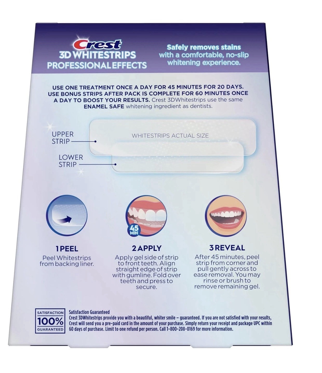 Crest 3D Whitestrips Professional Effects – Teeth Whitening Kit, 22 Treatments