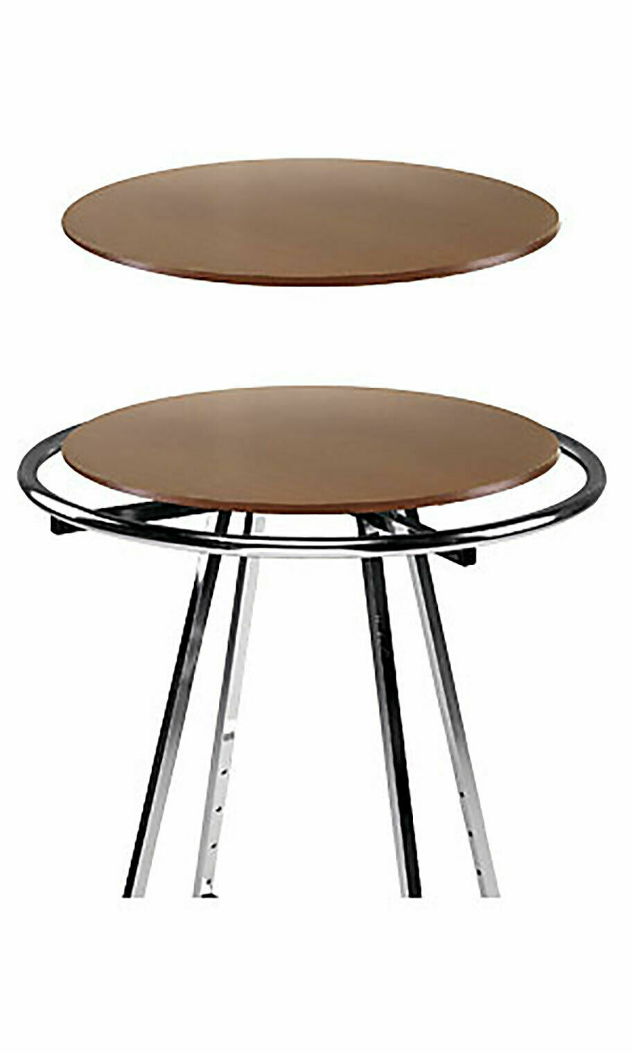 Rack Topper Wood Round Clothing 30" Diameter Cherry for 36" Rack Melamine