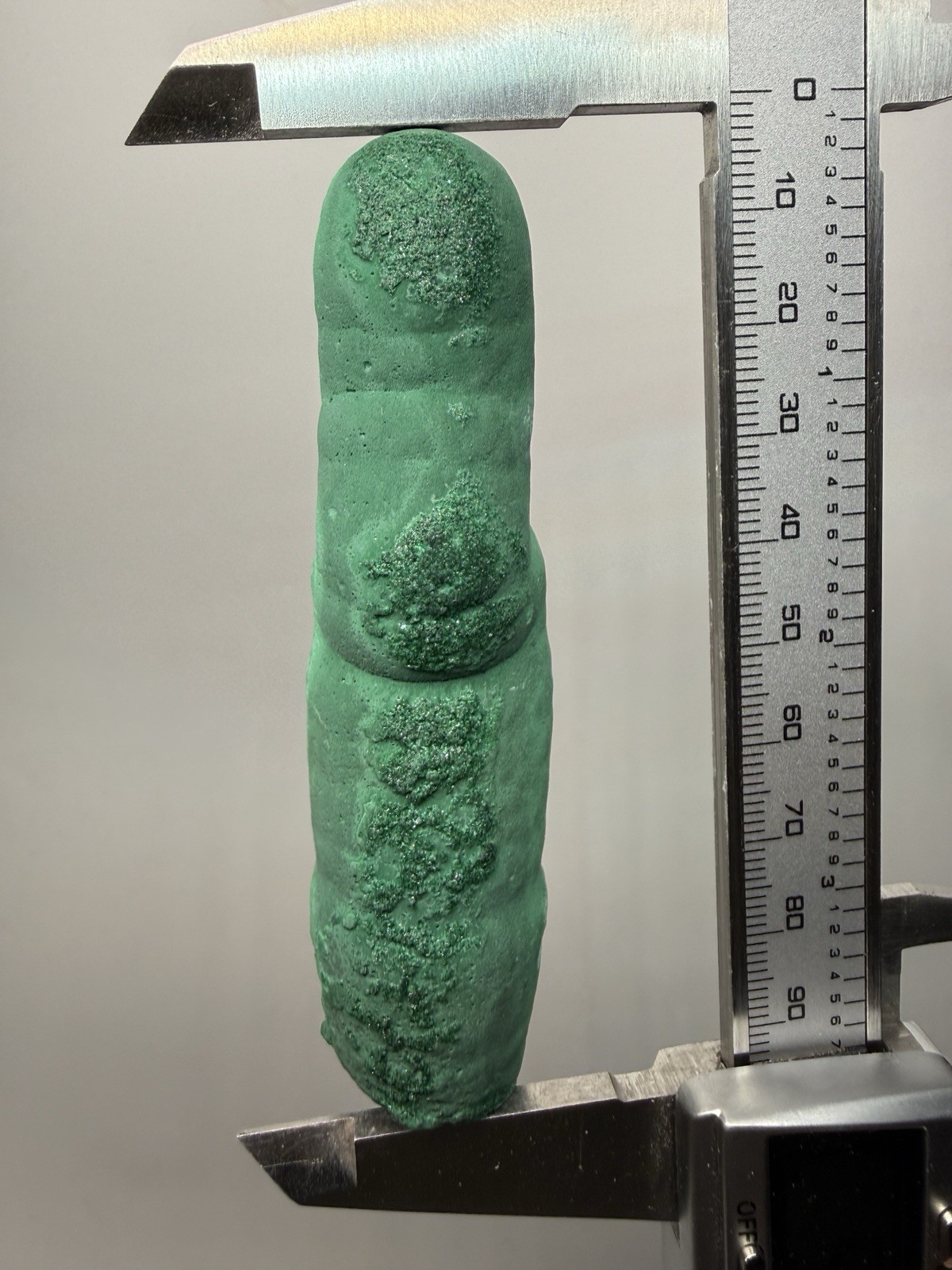 3.7” Druzy Malachite Stalactite — Botryoidal “Cave” Formation | DR Congo