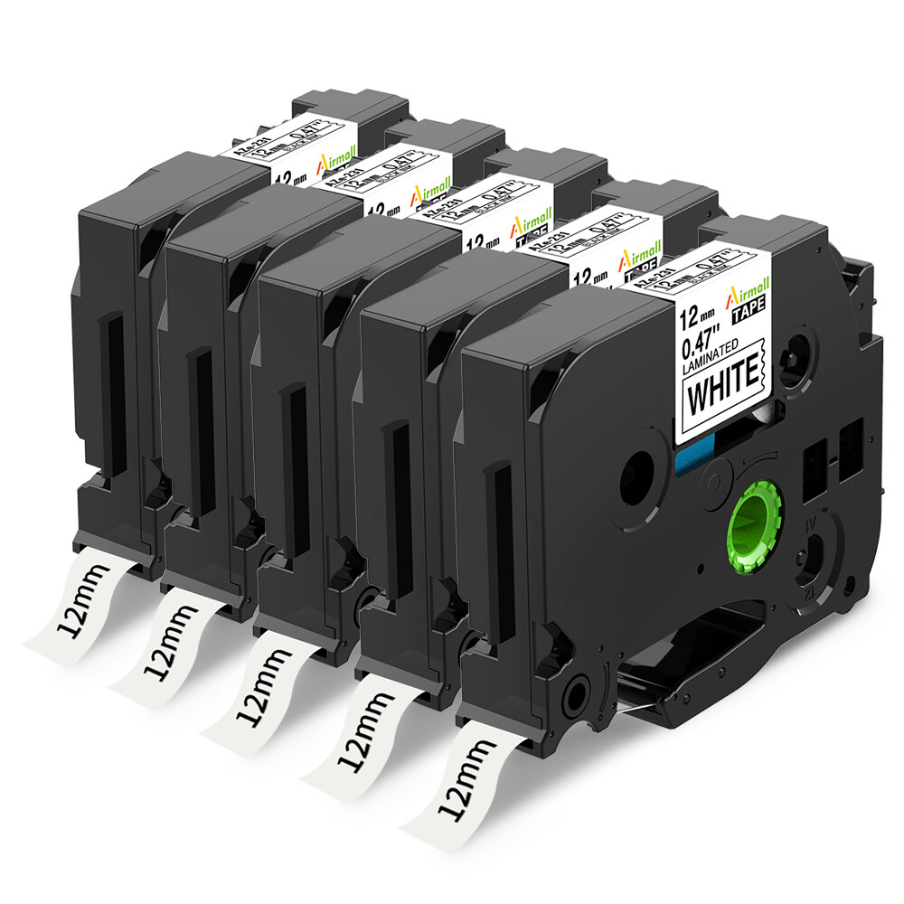 5PK TZ-231 TZe-231 PT-D210 Compatible Label Maker Tape 12mm for Brother P-Touch