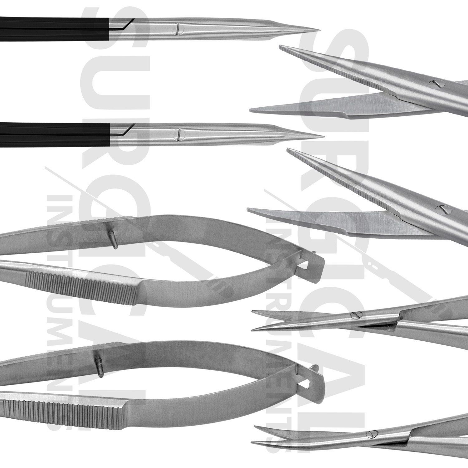 Set of 45 Pcs Basic Eye Instruments Kit Ophthalmic Lab Surgical German Grade