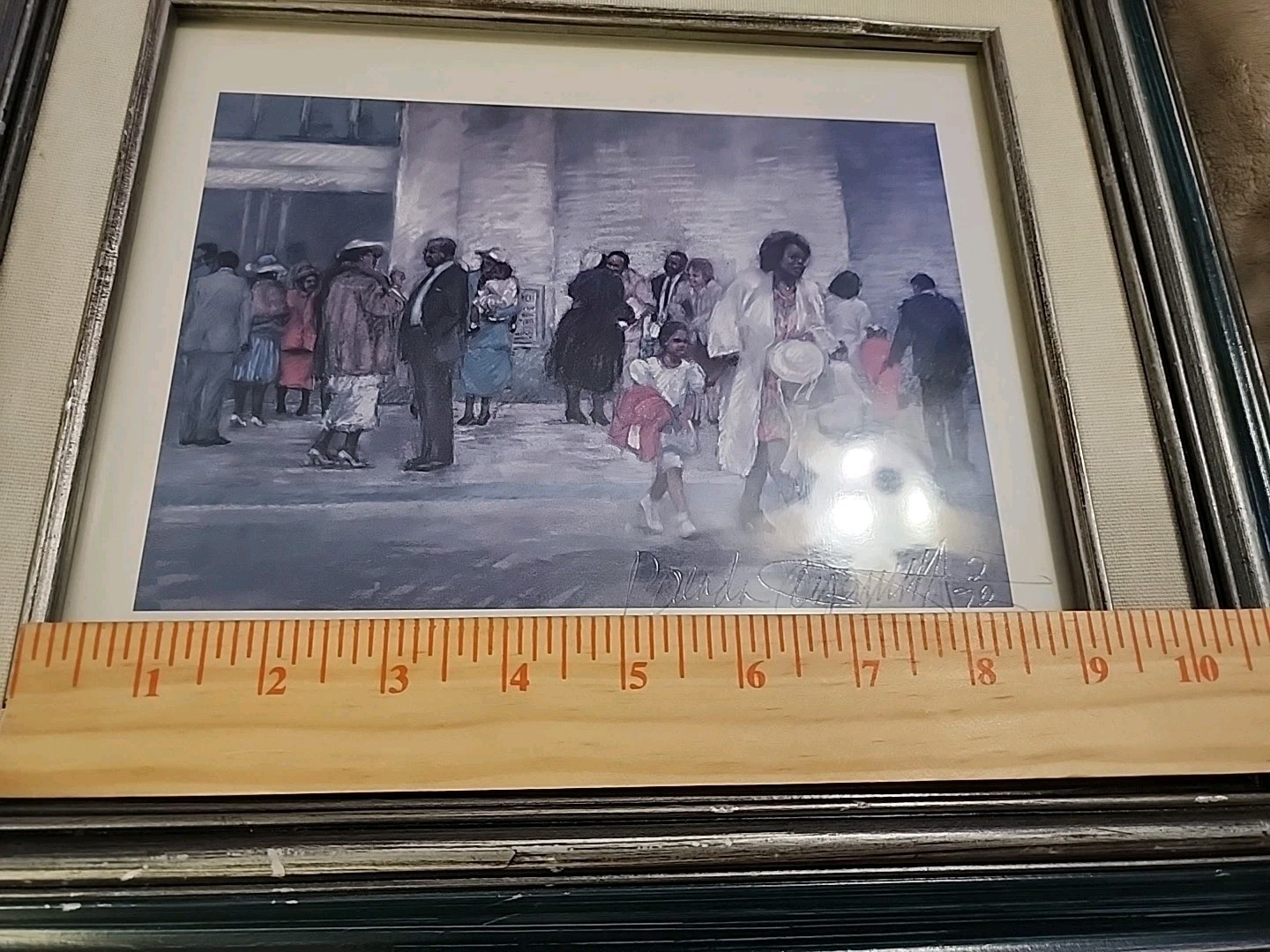 Brenda Joysmith After Service Print Artist Signed Custom Frame