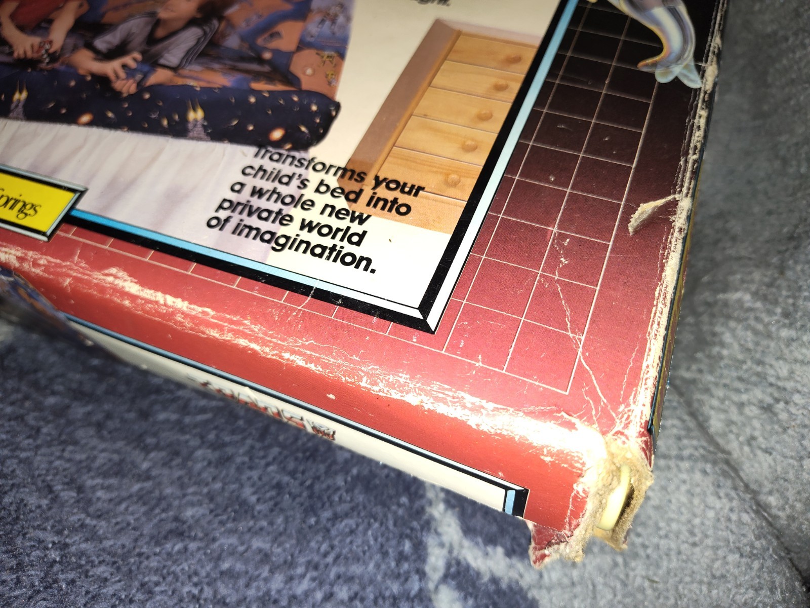 Transformers Hasbro Hide N Sleep Twin Bed Tent Cover In Box Vintage 1985 AS-IS