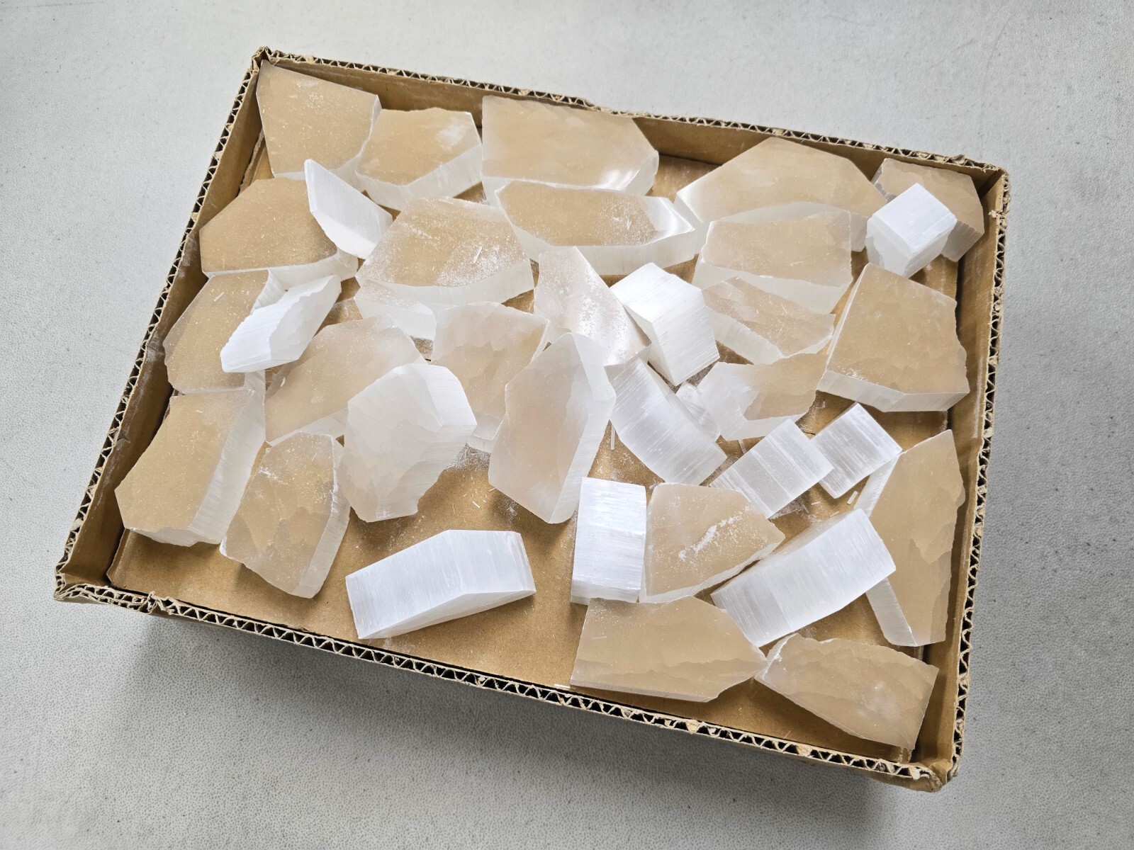 Ulexite TV Rock Slabs Optical Clear Crystals Television Stone Natural Spiritual