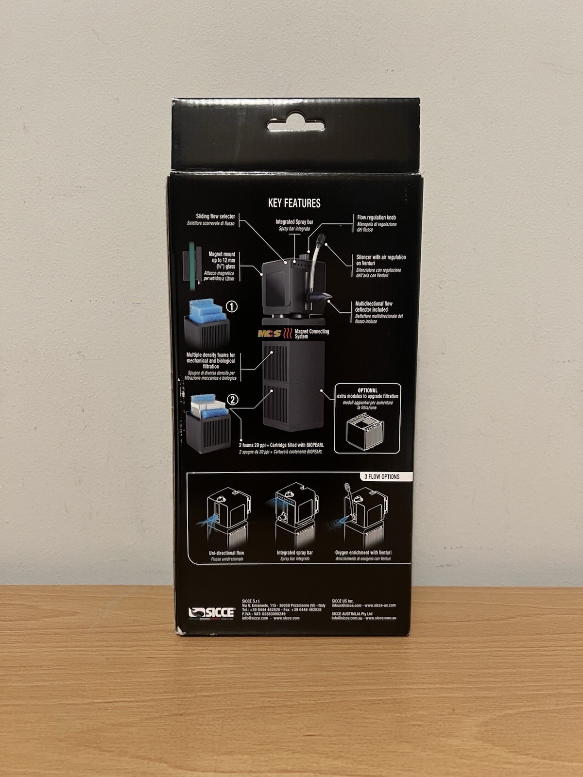 SICCE SHARK PRO 700 Internal Filter (190 gph) - Sicce New Sealed