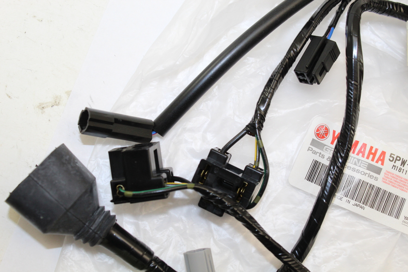 02 03 YAMAHA R1 HEADLIGHT SPEEDO GAUGES WIRING HARNESS WIRE LOOM - *NEW* - OEM