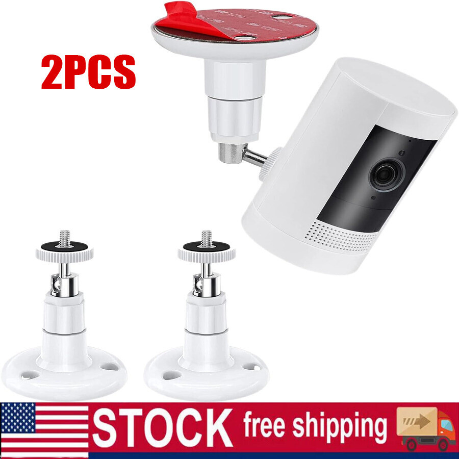 2 x Wall Mount Bracket For Ring Stick Up Cam Wired/Battery Solar Security Camera