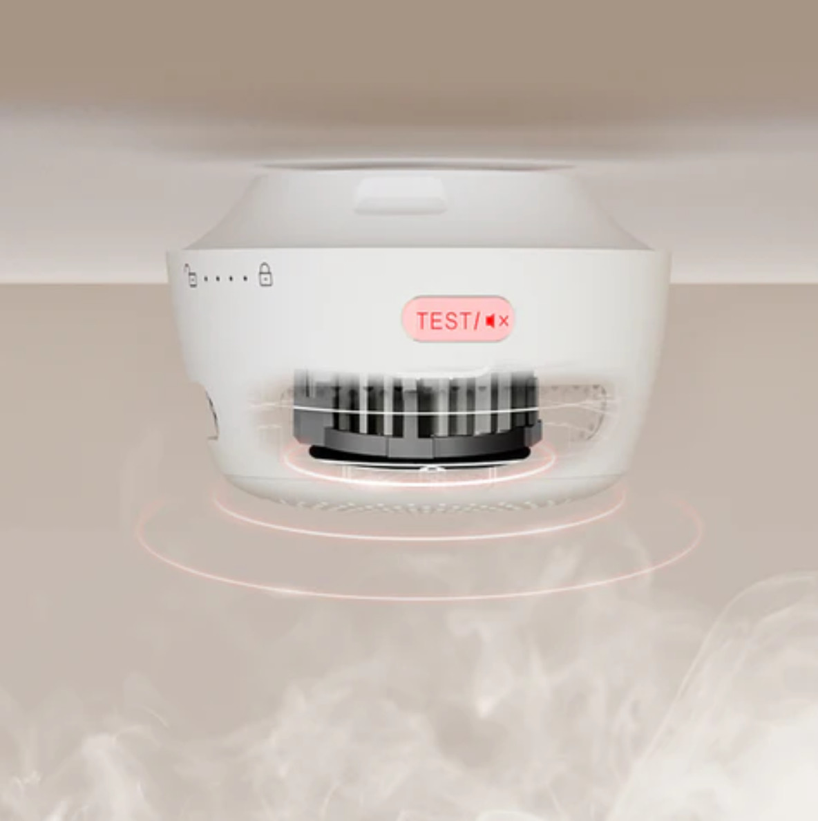 XSense WiFi Smoke Alarm for Home with Replaceable Battery XS01-WX Smart Alarm