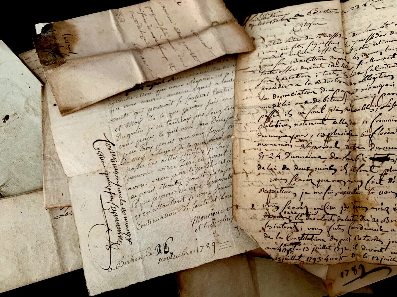 ANTIQUE LETTER 1700s