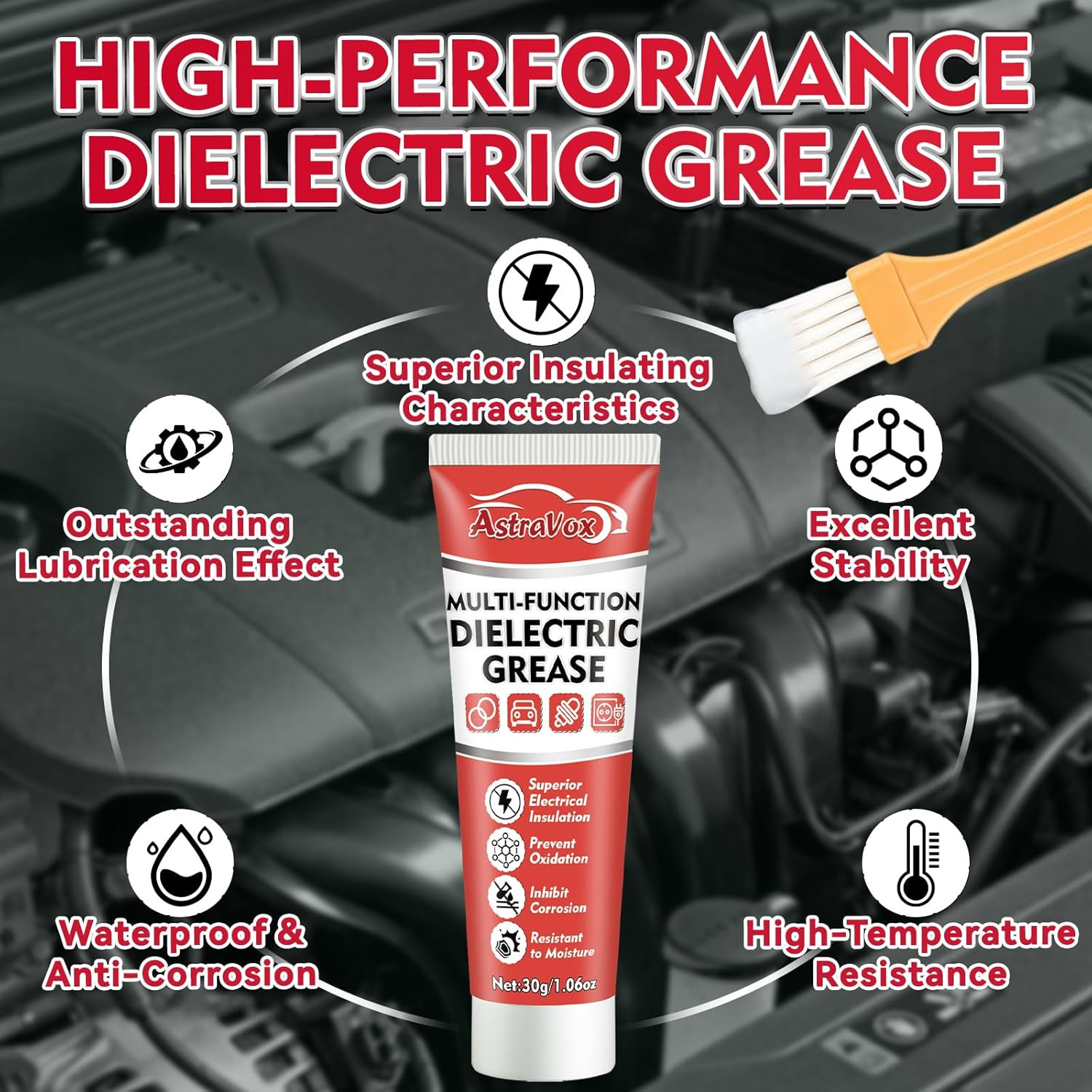 Silicone Dielectric Grease for Electrical Connectors Automotive, Spark Plug Grea