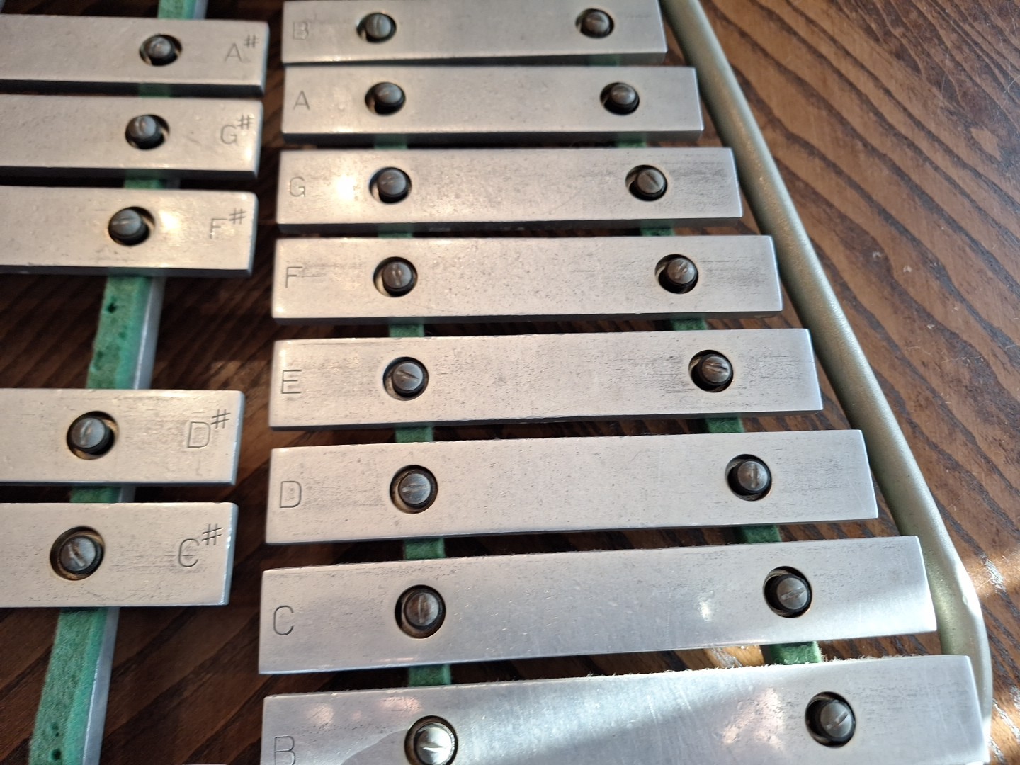 B.F.Kitching & Co Marching Bell Lyra Glockenspiel Xylophone Vintage +Mount Tube*