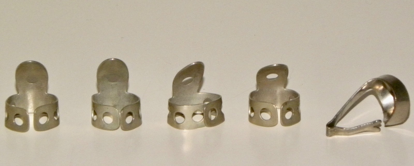 (4) Vintage NATIONAL Finger Picks ~ PAT. No. 1787136 ~ (1) FIT-RITE Finger Pick