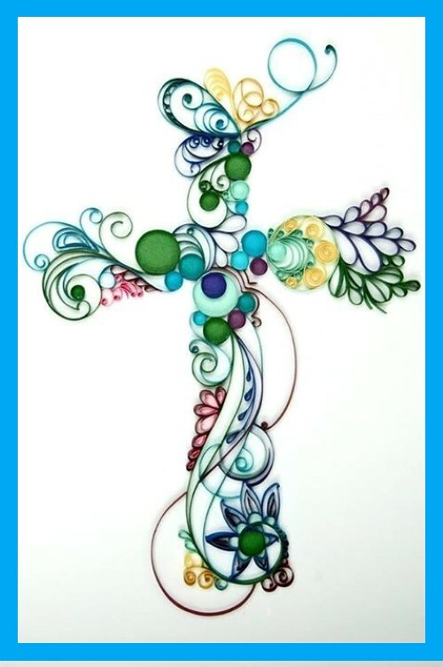 Cross Scrolled Beautiful Religious Jesus God Church Pray Love MAGNET