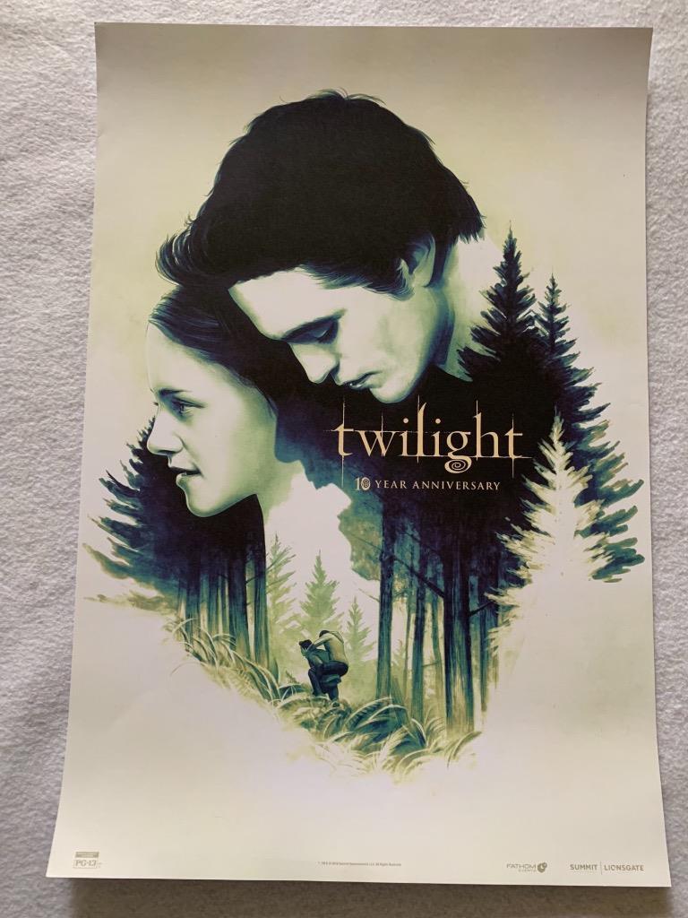 TWILIGHT 10TH ANNIVERSARY 13.5"x19.5" Original Promo Movie Poster NYCC 2018 MINT