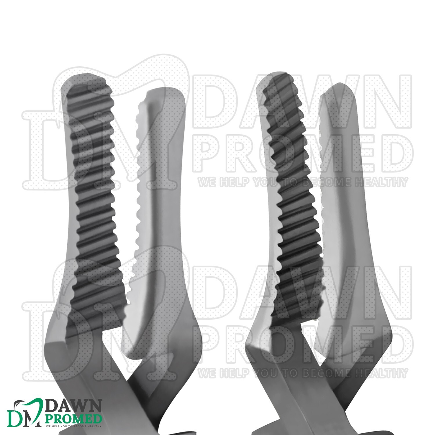 2 Pcs Debakey Bulldog Clamp 1.5" Straight & Curved Atraumatic Forceps Set