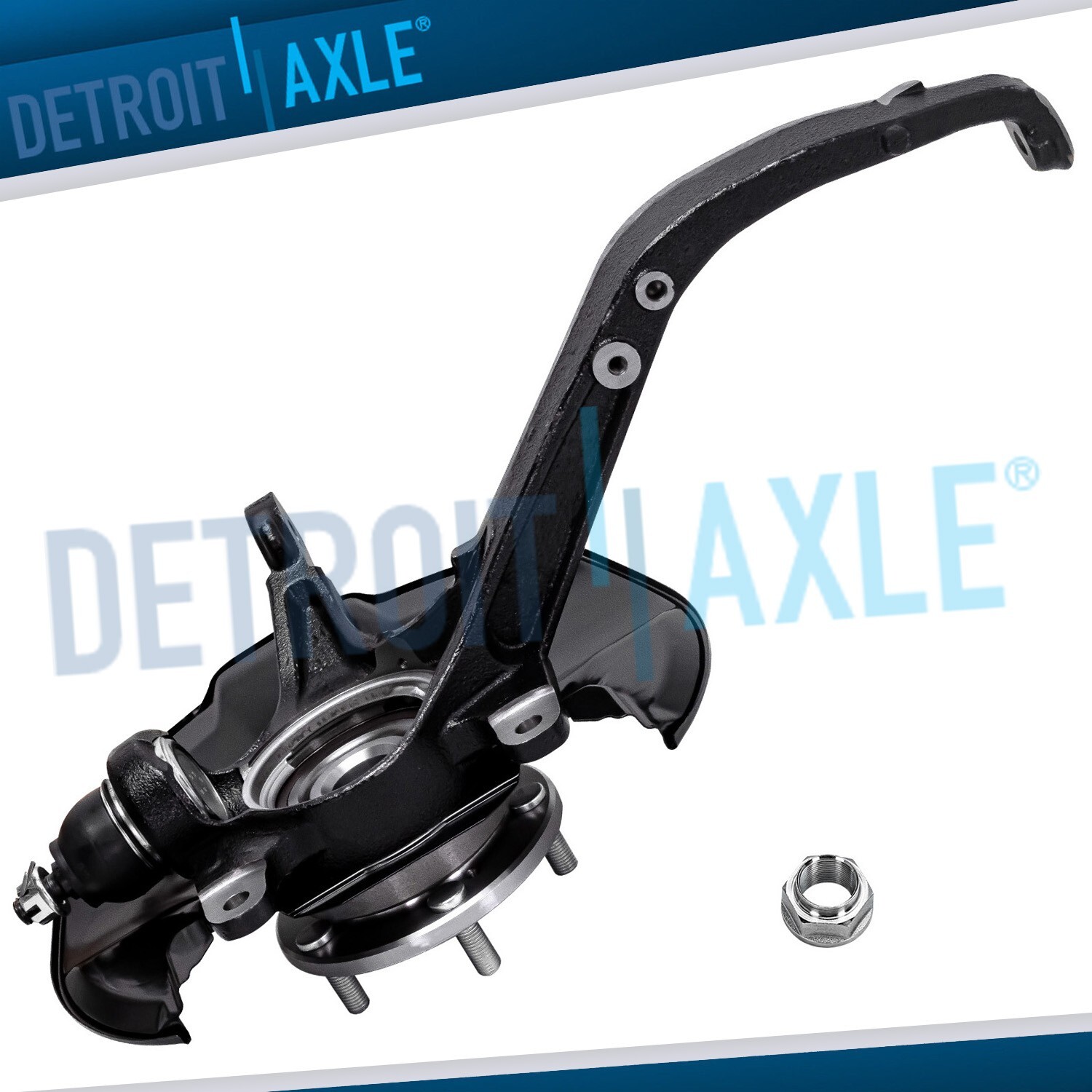 Front Left Steering Knuckle+Wheel Hub Bearing for 2009-12 Honda Accord Acura TSX