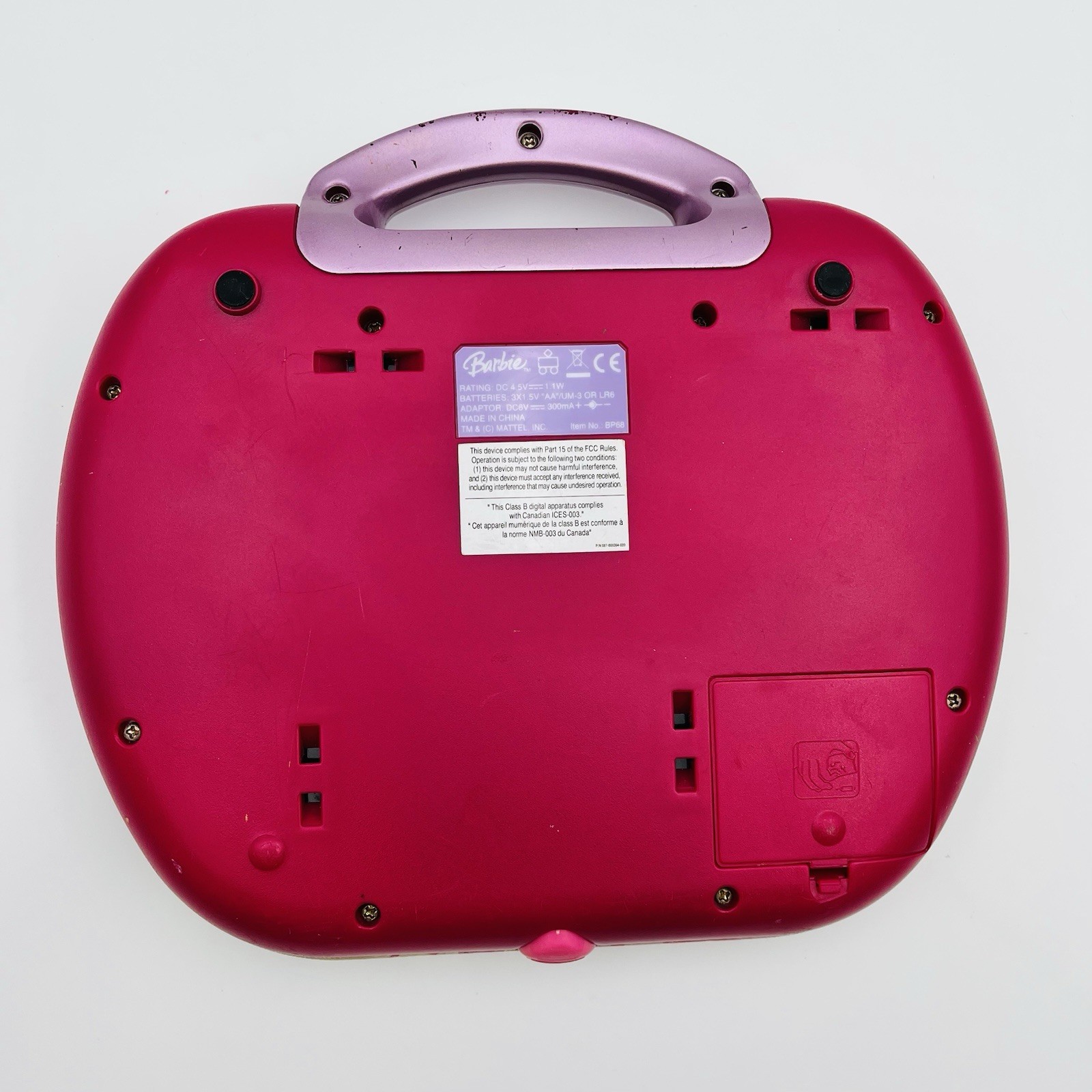 Barbie B-Book Learning Laptop by Oregon Scientific Tested Works Vintage Toy Read