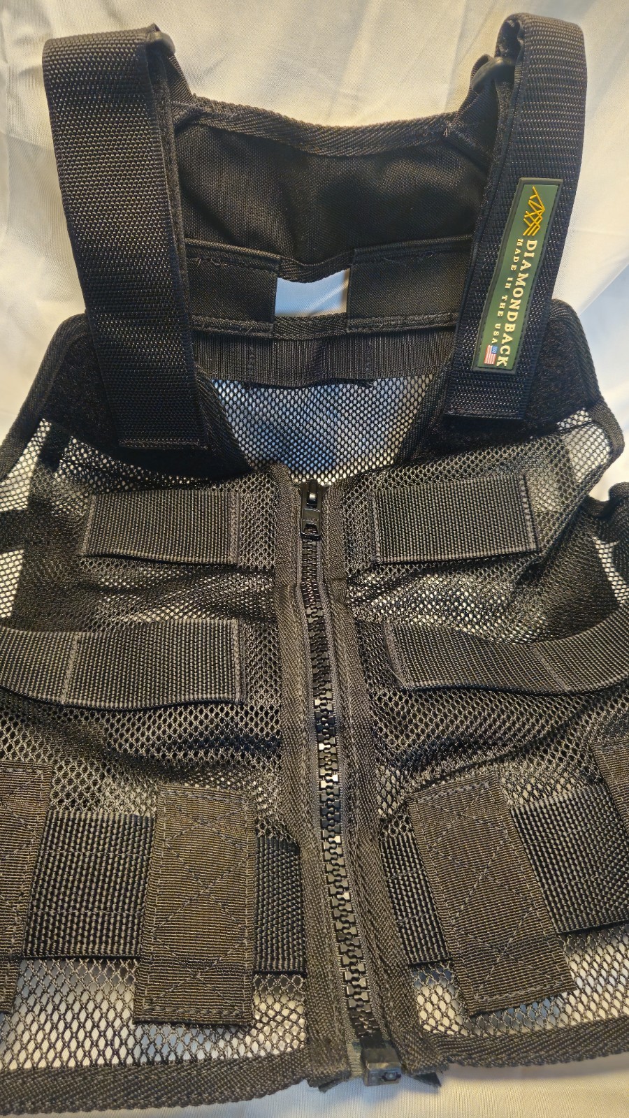 Diamondback 701 Tool Vest Black Mesh Modular Heavy Duty Made in USA Size M/L