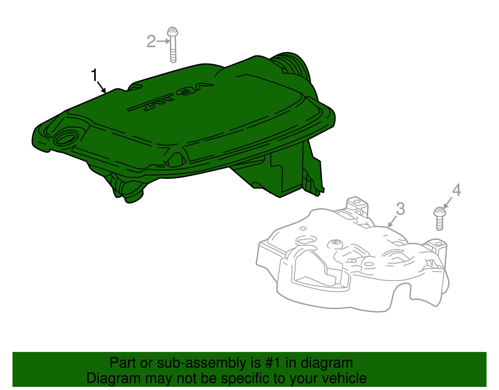 Genuine GM Engine Cover 84535596