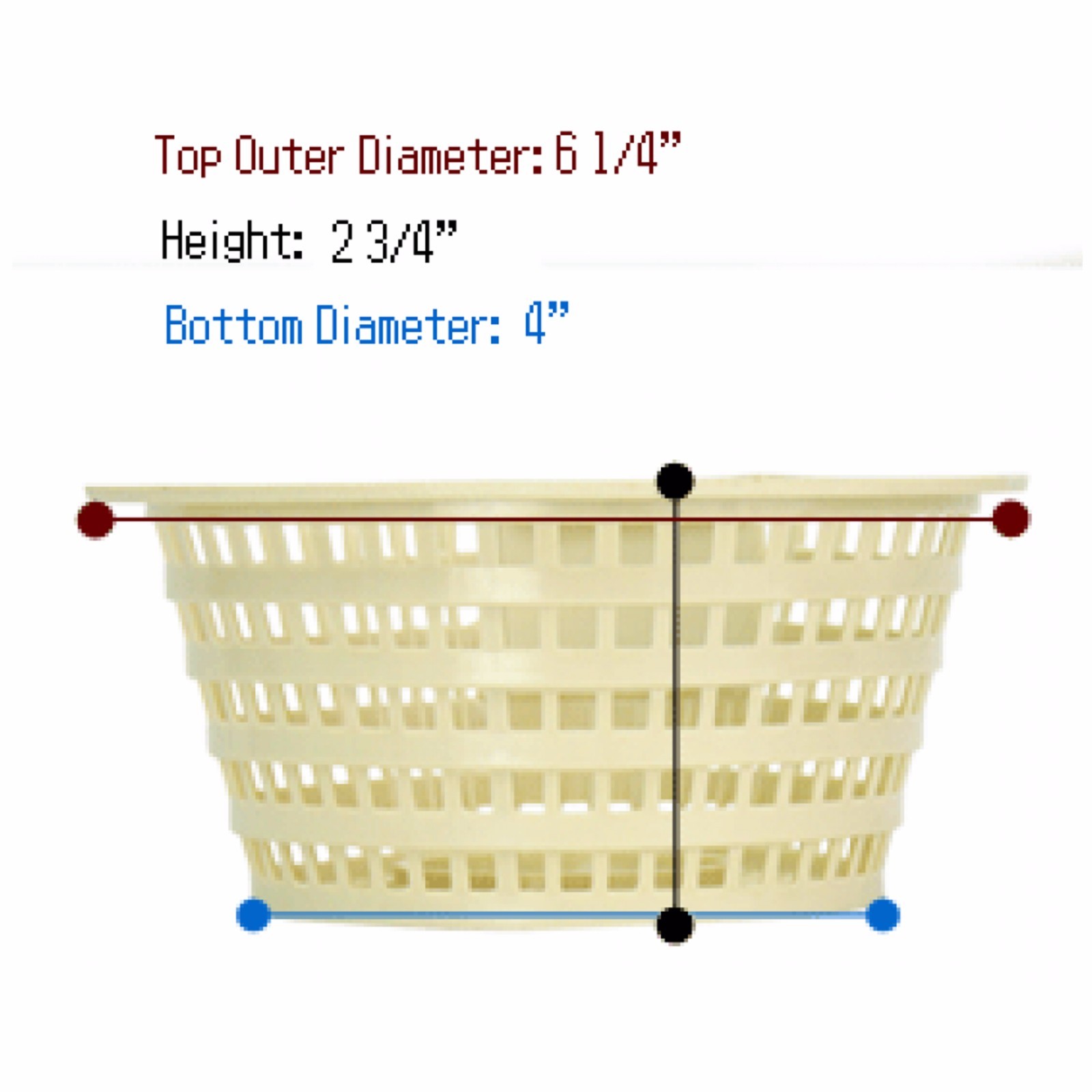 Swimline 8928 Above Ground Replacement Basket For Olympic Skimmer 4" x 6¼" x 2¾"