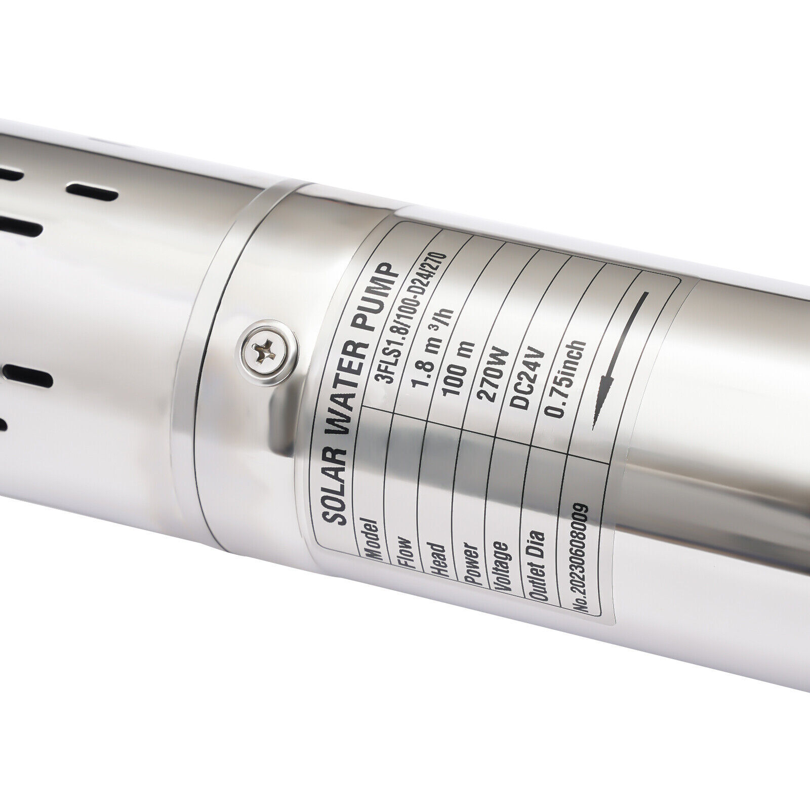 270W 3" DC 24V Solar Water Pump Submersible Deep Bore Well Pump+ MPPT Controller